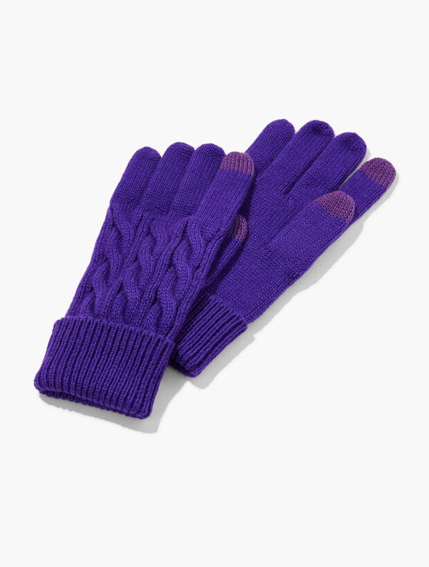 Soft Cable Knit Gloves | Talbots
