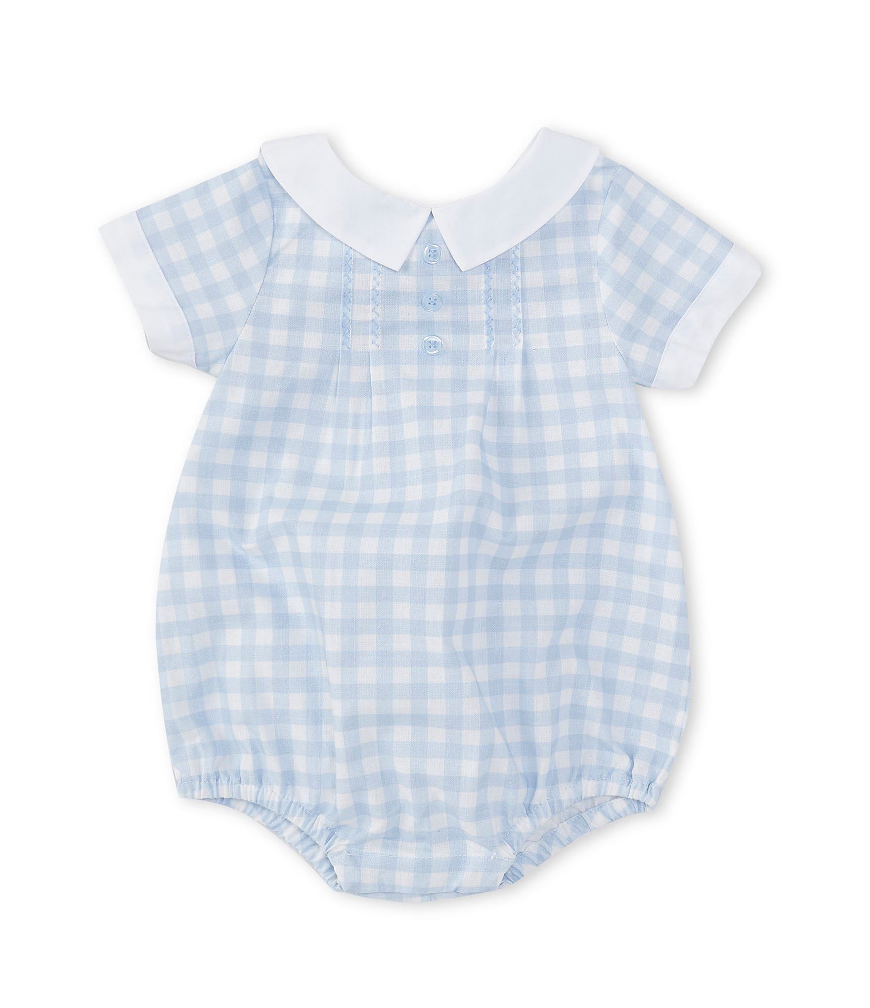 Baby Boys Newborn-12 Months Collared Gingham Romper | Dillard's