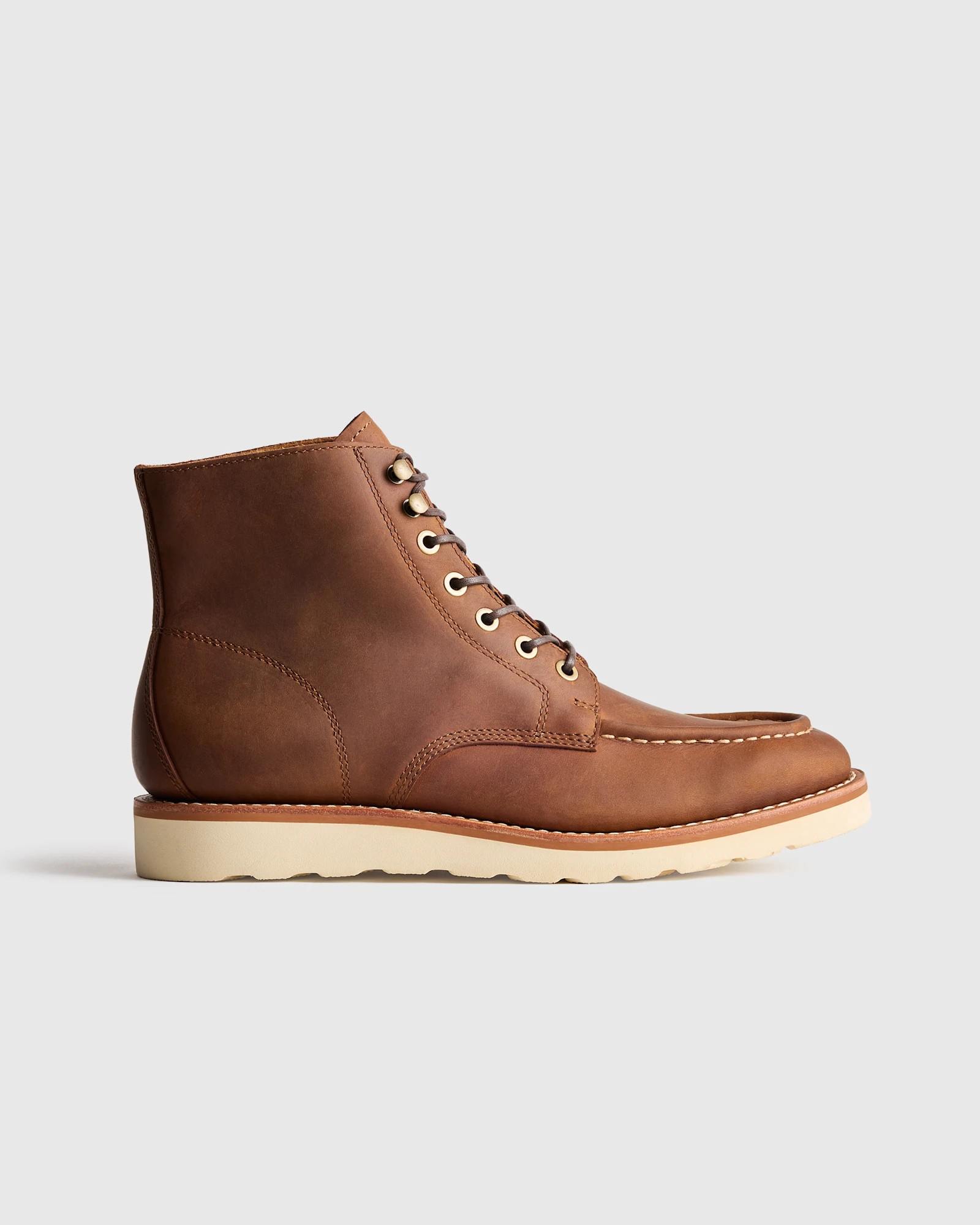 Crafted Leather Moc Toe Boot | Quince