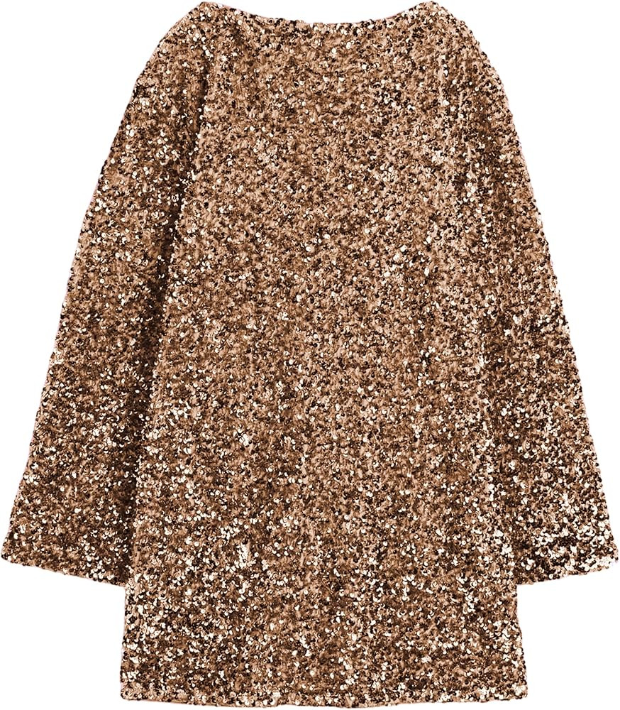 Lentta Women's Party Night Club Festival Dress | Sequined, Petersham Ribbon, Long Sleeve | Amazon (US)