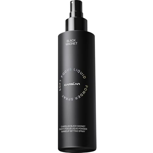 CARSLAN Black Magnet Liquid Powder Makeup Setting Spray, 16H Longlasting Oil Control Lock Face Makeup, Smudgeproof, Waterproof Finishing Spray, 100ml/3.4 Fl Oz | Amazon (US)