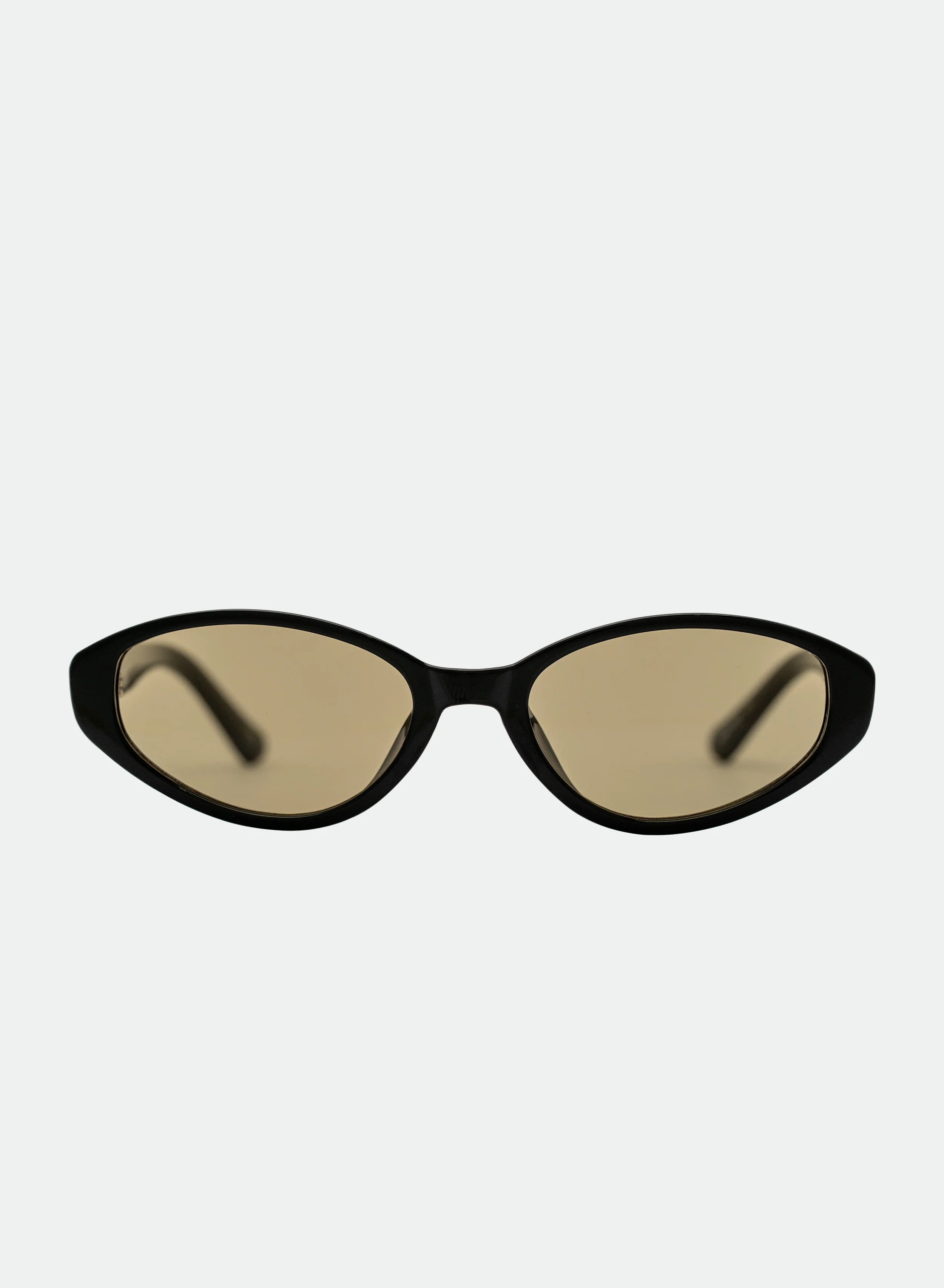 Ivy Black Cat-Eye Sunglasses – Olive Lens | Otra Eyewear