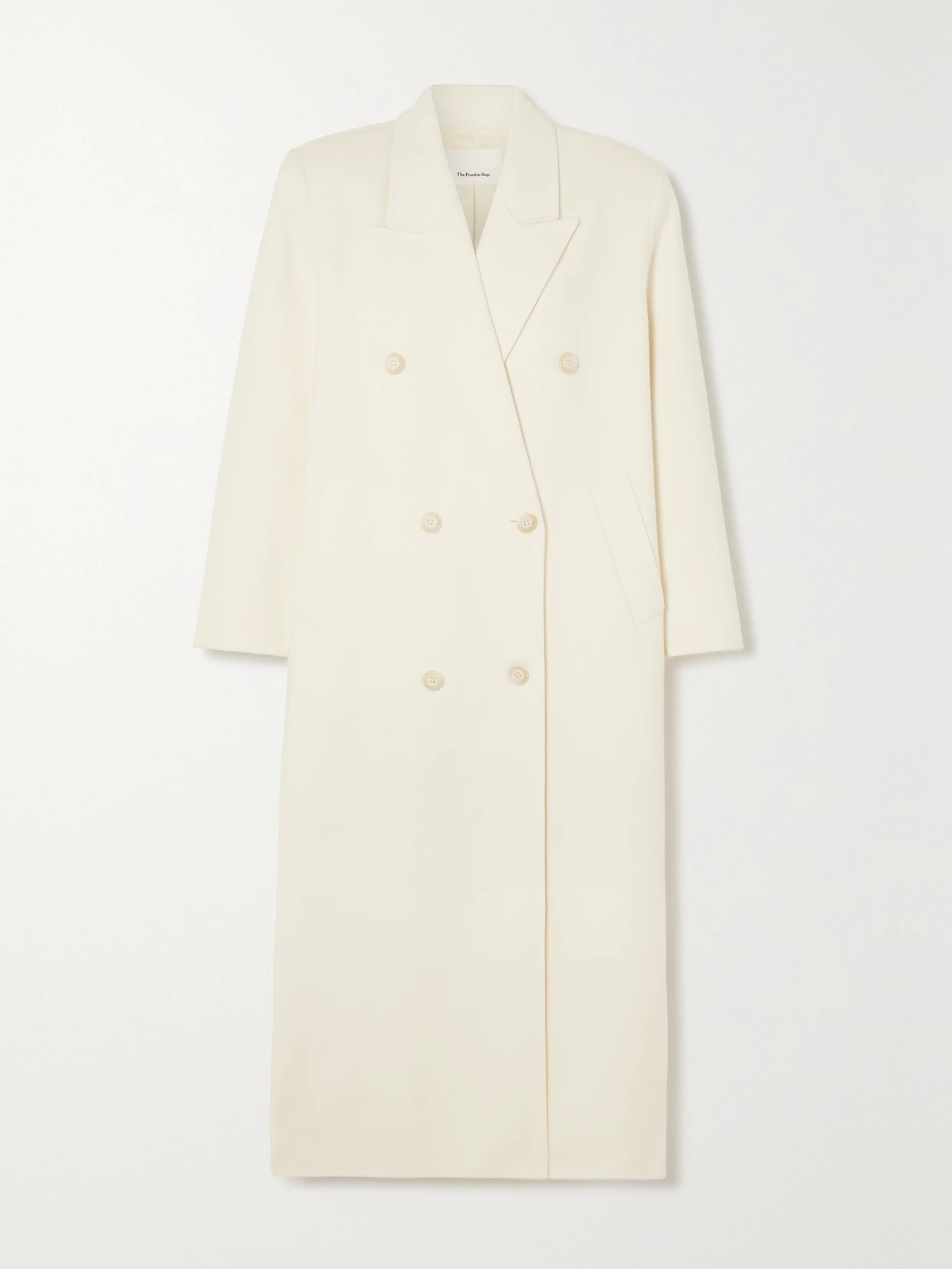 THE FRANKIE SHOP Gaia oversized double-breasted wool-blend felt coat | NET-A-PORTER | NET-A-PORTER (US)