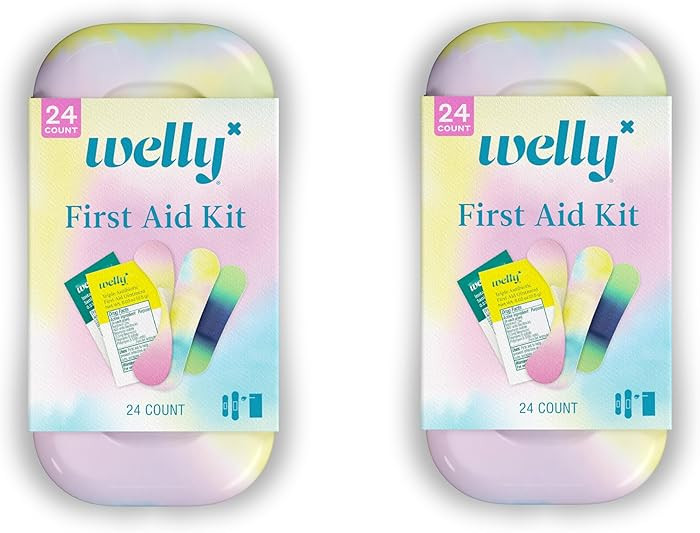 Welly Quick Fix Colorwash, On The Go First Aid Kit, Assorted Bandages, Ointments, and Hand Saniti... | Amazon (US)