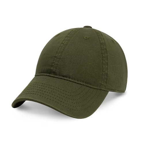 CHOK.LIDS Everyday Premium Dad Hat Unisex Cotton Baseball Cap for Men and Women Adjustable Lightweight Polo Style Curved Brim (Army Green) | Amazon (US)