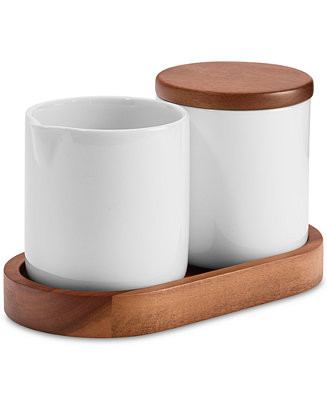 The Cellar Whiteware 4-Piece Sugar & Creamer Set, Exclusively at Macy's - Macy's | Macy's