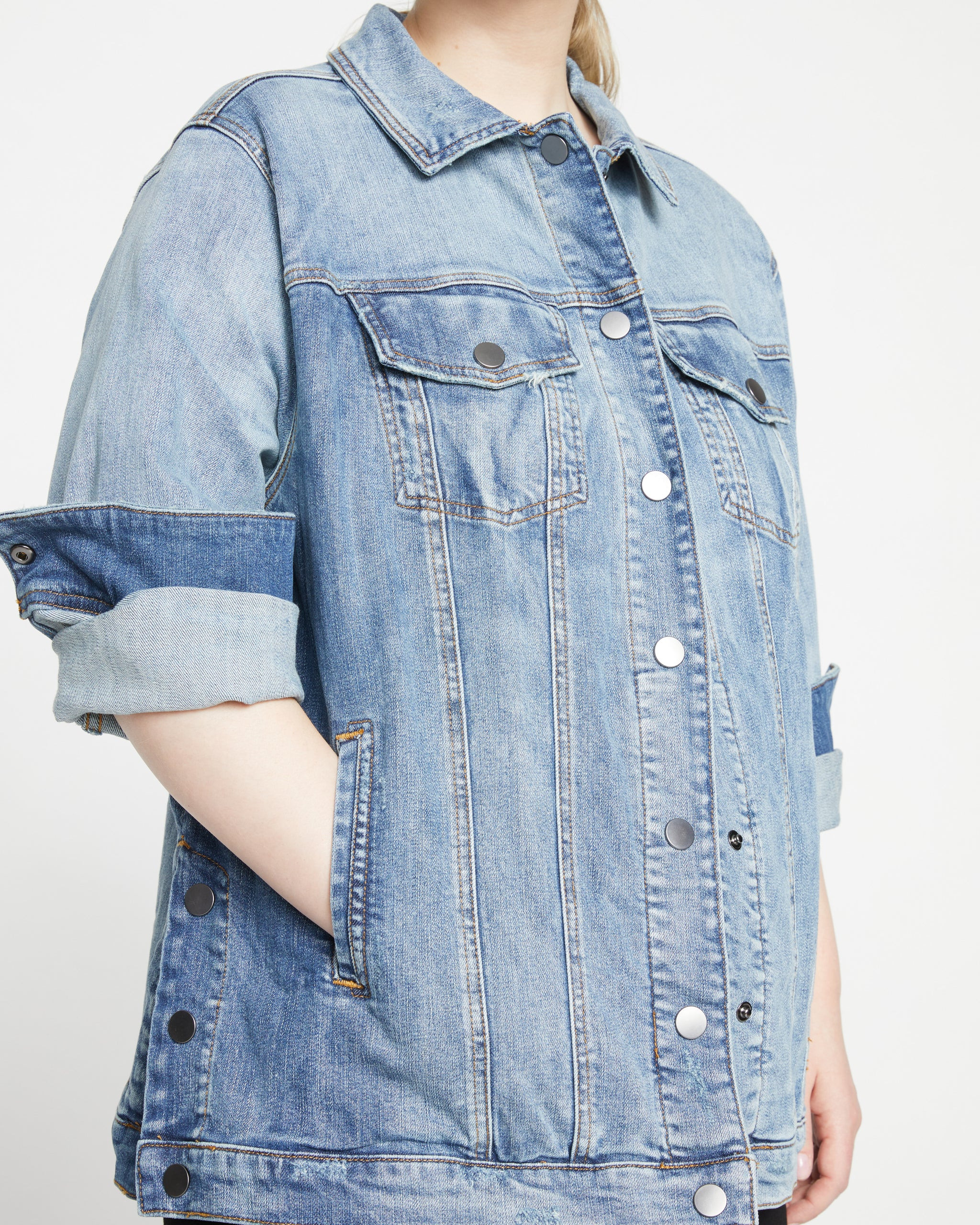 Denim Chore Jacket - Light Blue | Universal Standard