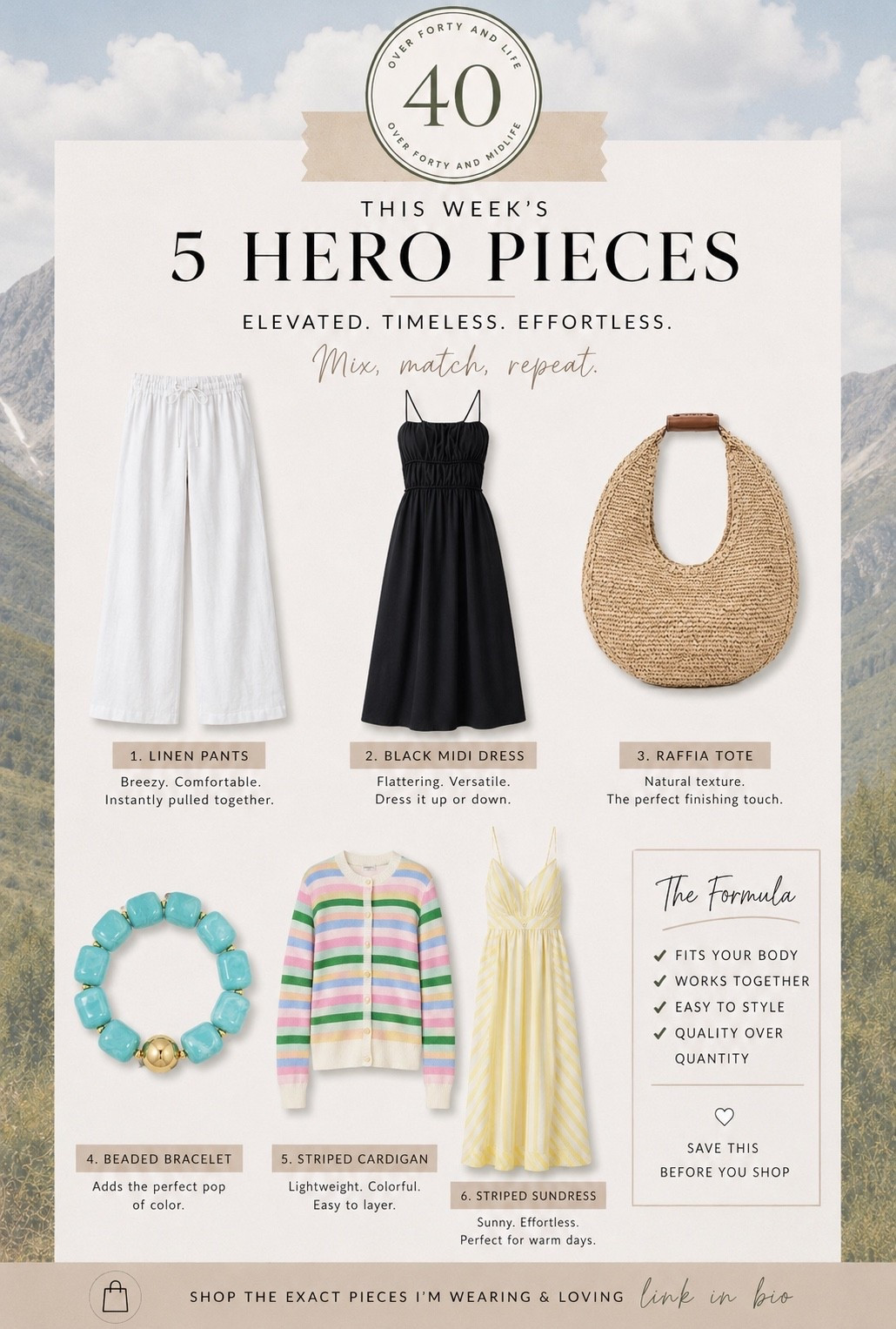 ✨Tap the bell, save and ❤️ for over 40 fashion, midlife style, midsize fashion and luxury looks for less. 

Summer Hero

👑 Helping you look good, feel good.-Lindsey Denver   Check back daily for belly-friendly style, confidence, and Outfit Physics™.

#LTKOver40 #LTKPlusSize #LTKMidsize