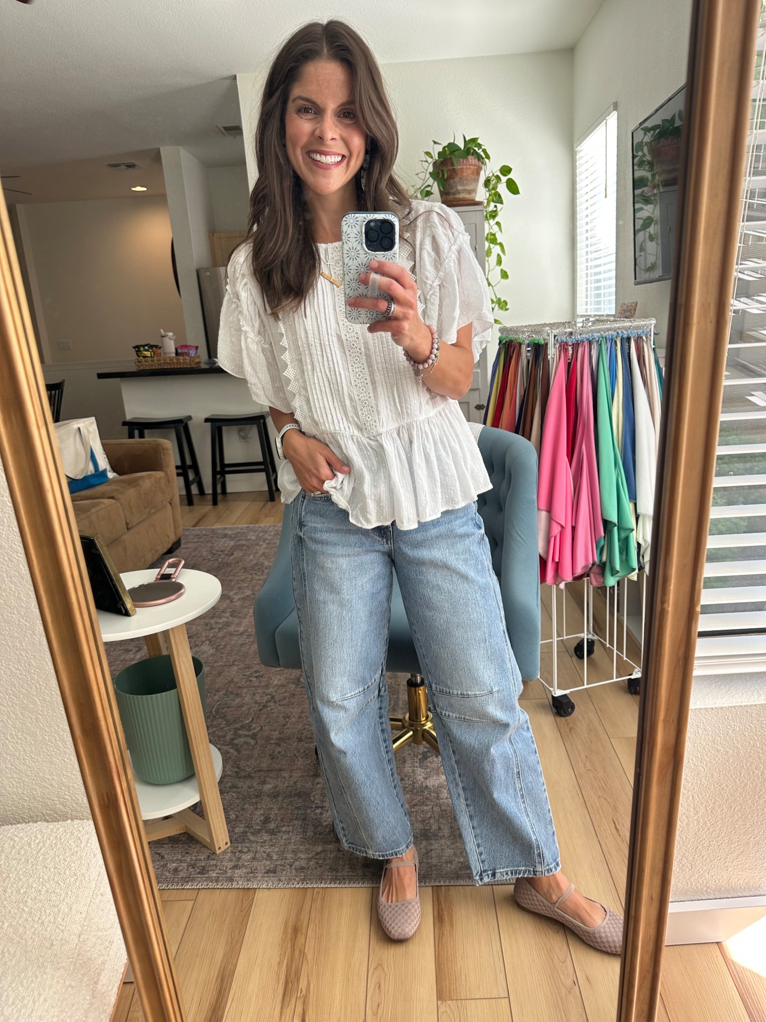 Jeans and shoes! Perfect for my summer gals in particular  