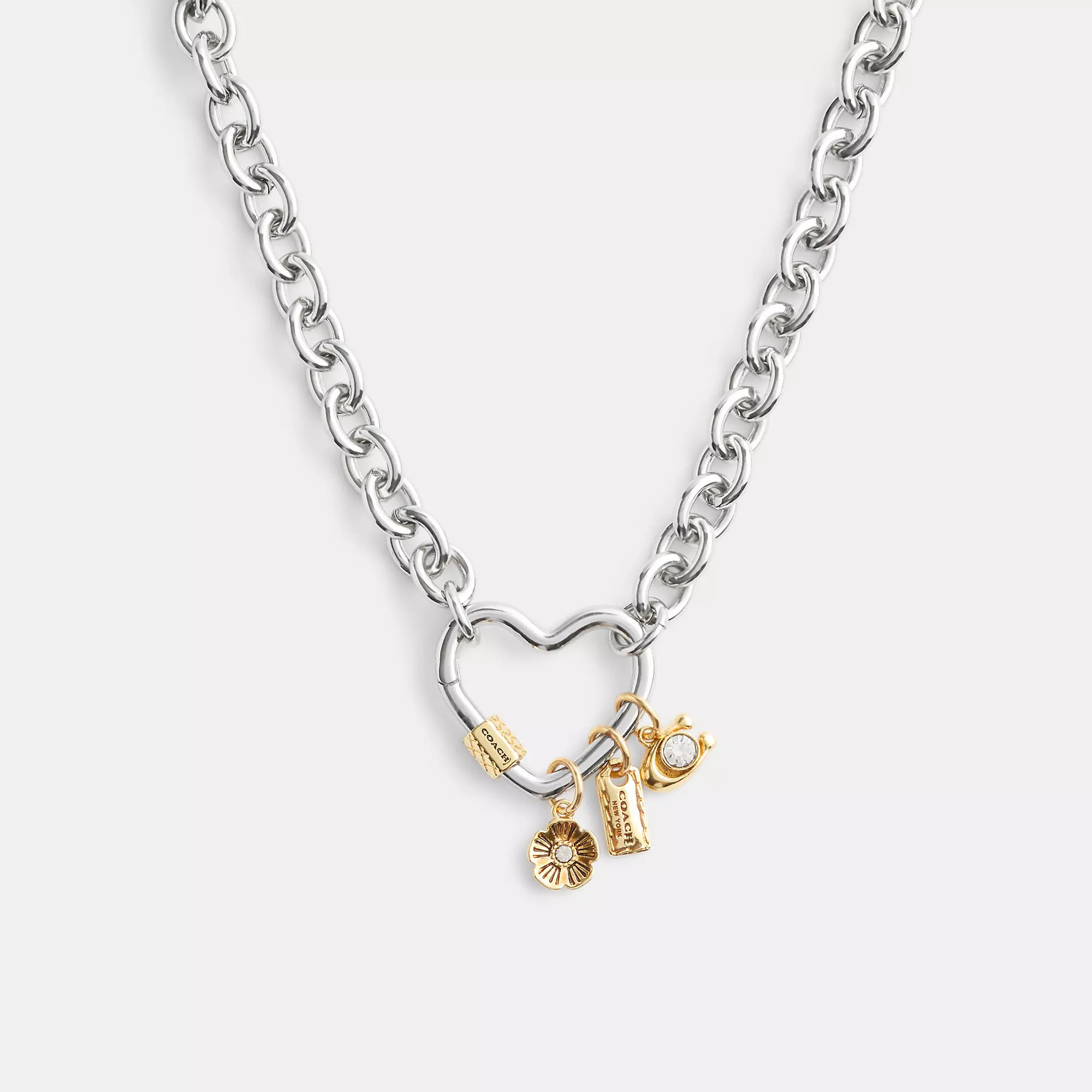 Carabiner Heart Charm Necklace | Coach (US)