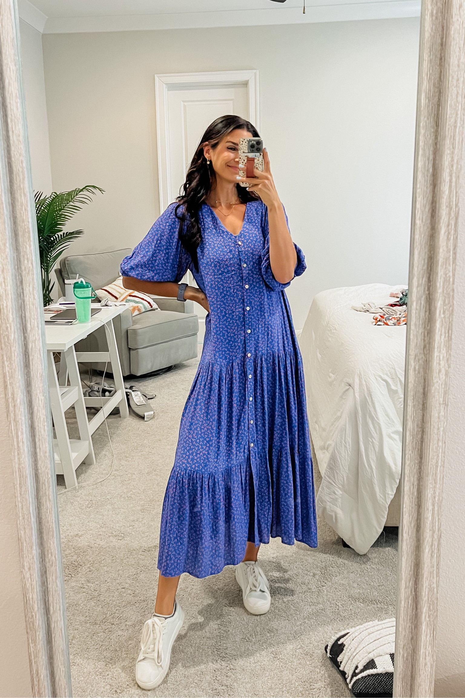 Nursing friendly dress. Wearing a small! Would also be bump friendly!
Nursing friendly postpartum breastfeeding dress modest button down 

#LTKstyletip #LTKbump #LTKfamily