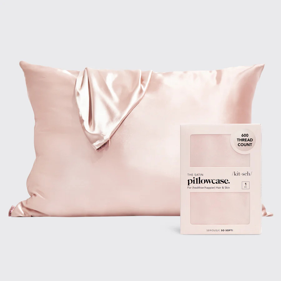 Satin Pillowcase in Blush | Kitsch