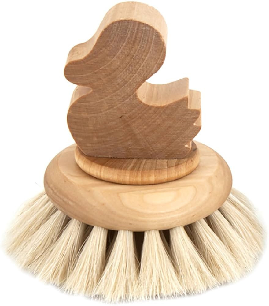 Birch Wood Duck Handle Bath Body Brush With Horsehair | Amazon (US)