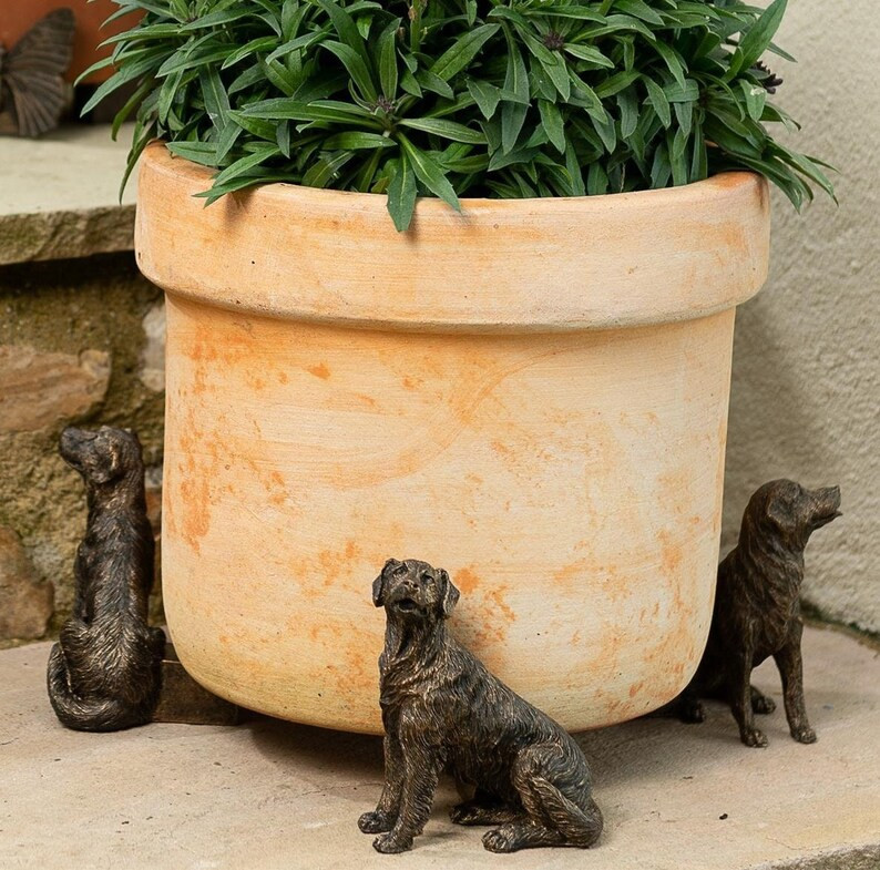 Bronze Colored, Retriever, Potty Feet, Set of 3, Plant Pot Stand, Home and Garden Decoration, Yar... | Etsy (US)