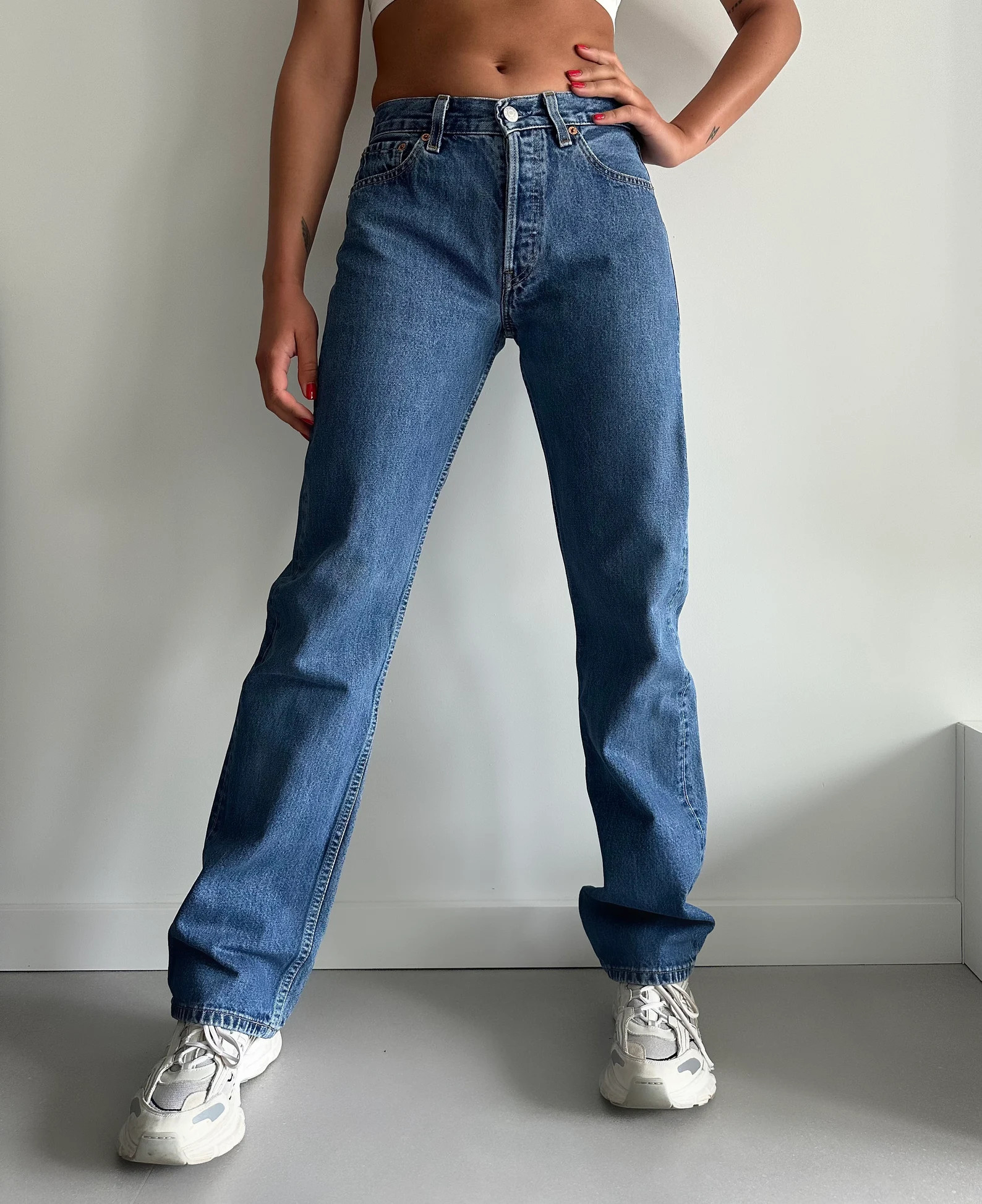 Vintage Levi's 501 Jeans: 90s Y2K Blue Denim, Straight Leg W29 | Etsy (US)