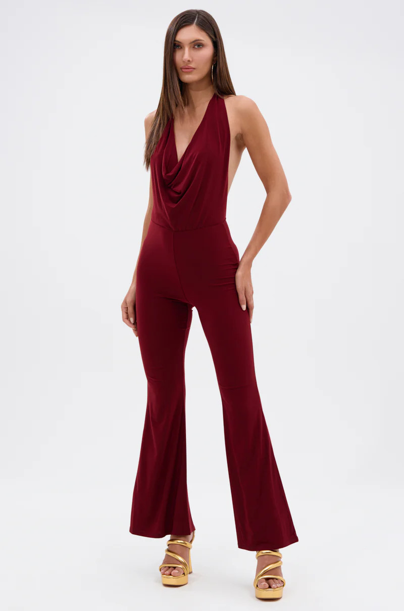 AKIRA Like Magic Jumpsuit | Burgundy | Size Large | AKIRA