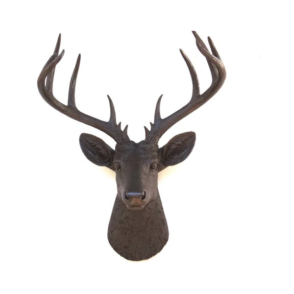 Large Deer Head Faux Taxidermy Wall Décor | Wayfair North America