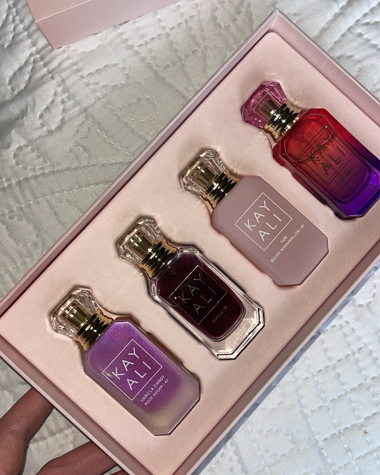 Kayali SWEET OBSESSIONS Mini Perfume Set 

#kayali #fragrance #fragranceset

#LTKTravel #LTKFindsUnder100 #LTKBeauty
