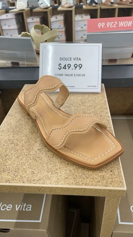 Love these Dolce Vita sandals from DSW. I found they run big and since the straps fit looser they fit me well when I went down 1/2 a size. I usually wear size 7 but I took these in size 6.5. 

I tried all 3 colors on and I liked the neutral color the best. They're really comfy and didn't require any break in period.

I also linked to the newer 'Ilva' sandal which has more color options on Dolce Vita's website. Hopefully they'll have a sale too since $100 is more than I'd want to pay for a pair of summer sandals but the raffia and creme embossed leather options look cute.

Dolce Vita summer sandals

#LTKShoeCrush #LTKSaleAlert #LTKFindsUnder50