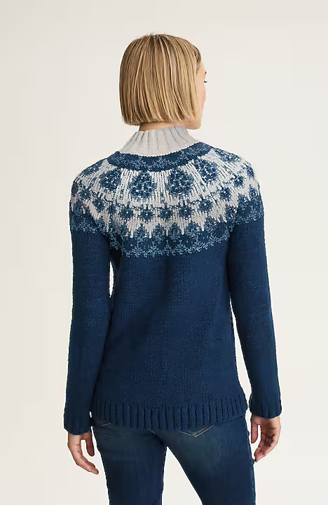 Fair Isle Mock-Neck Sweater | J. Jill