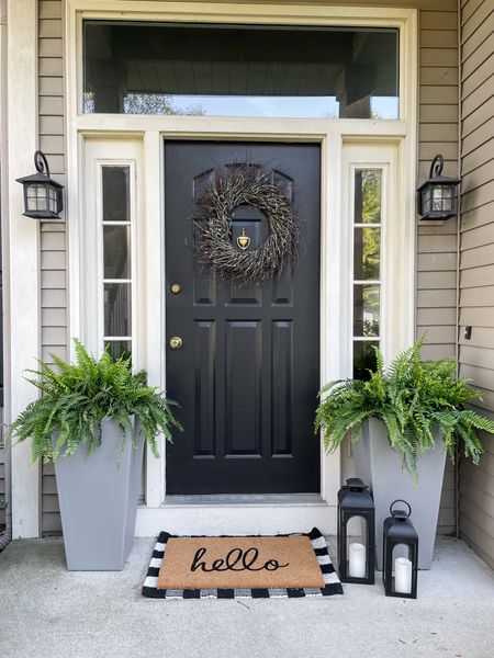 My planters and outdoor lanterns are from Walmart!  Check out Walmart’s Memorial Day sale for all outdoor items.  

Veradek planters.  Modern black outdoor lanterns.  Outdoor front doormat.  

#LTKSeasonal #LTKHome #LTKSaleAlert