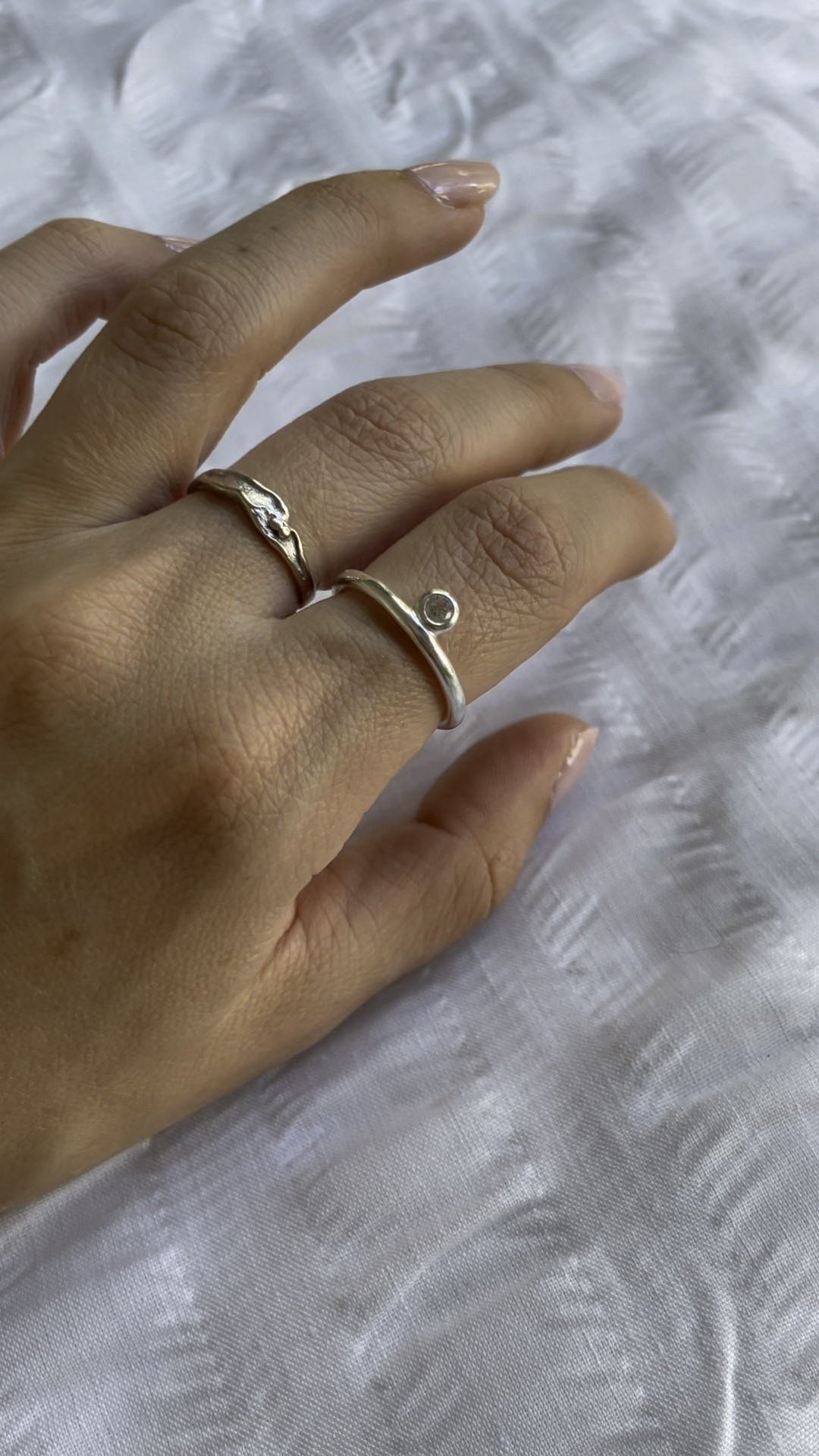 New Mejuri White Sapphire ring 💍 #daintyring #sterlingsilverring #holidaygift #giftforher

#LTKSeasonal #LTKHolidaySale