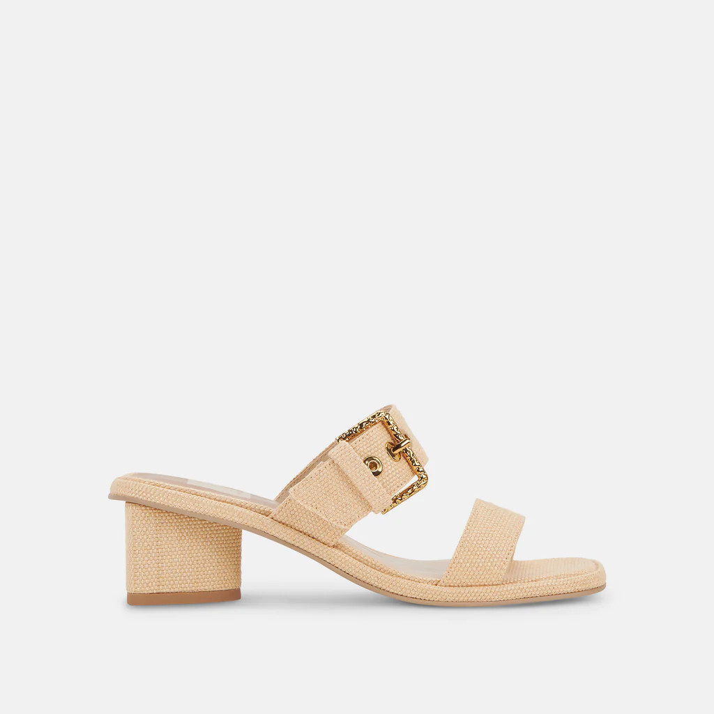 RIVA SANDALS NATURAL RAFFIA | DolceVita.com