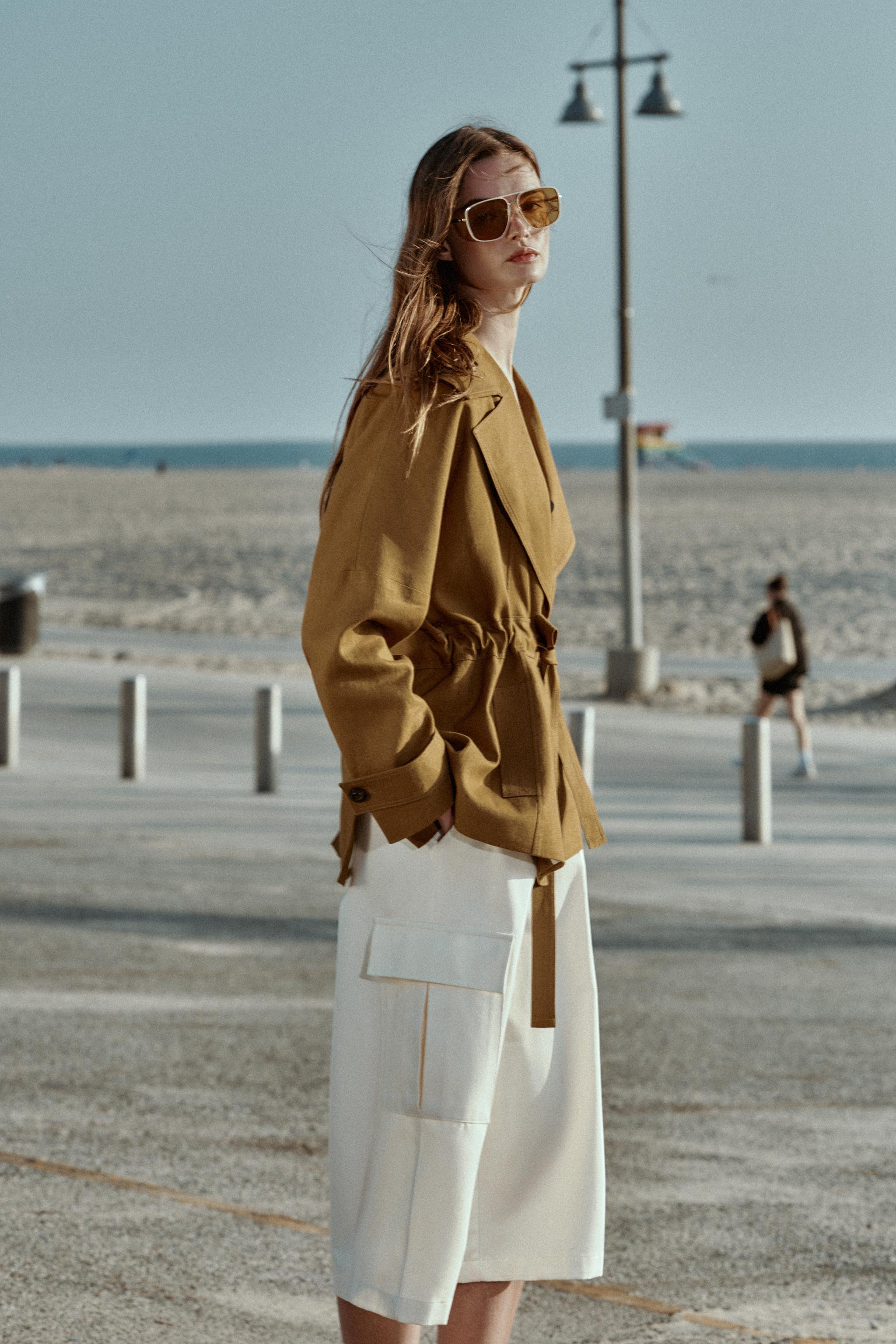 LINEN BELTED TRENCH JACKET | Zara US