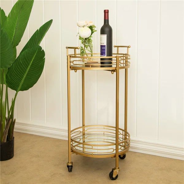 Howden 15'' Wide Circular/Round Bar Cart | Wayfair North America