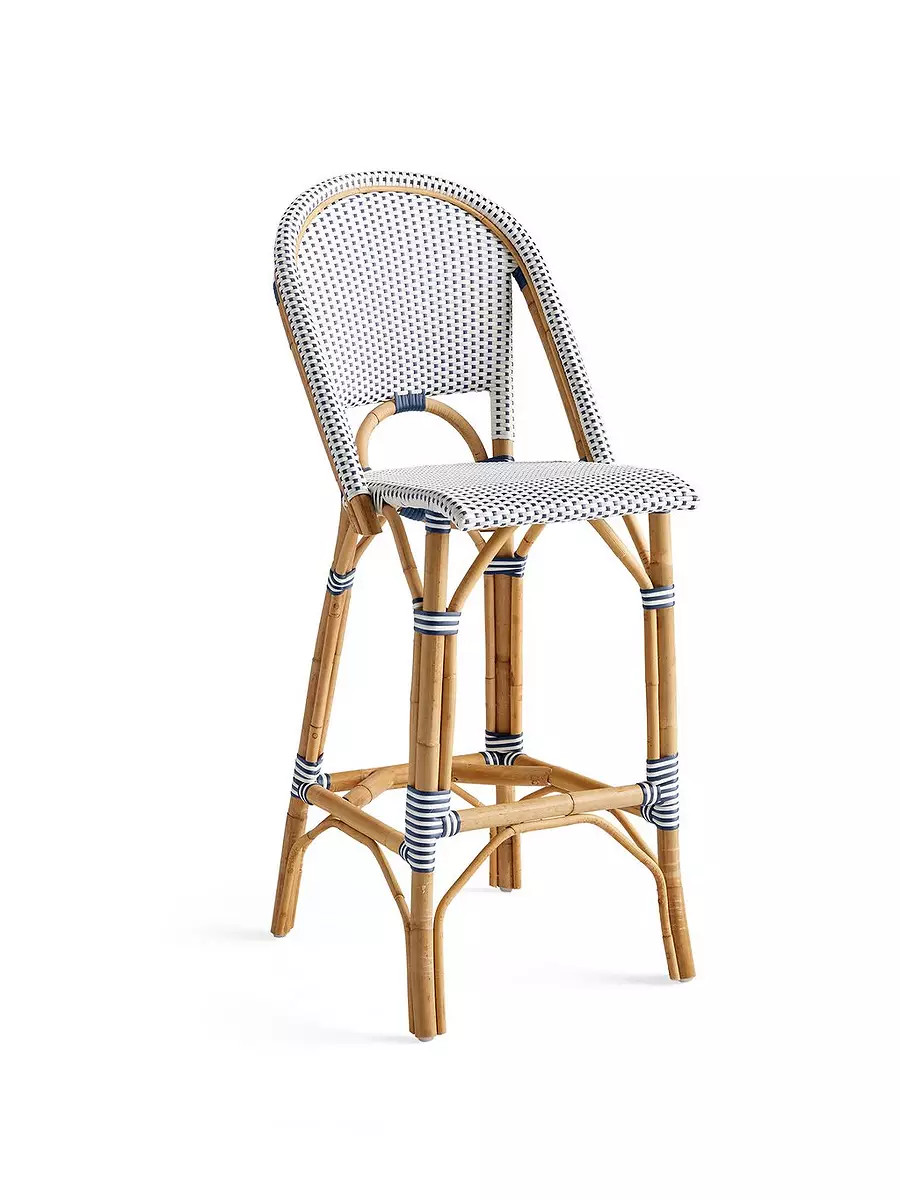 Riviera Rattan Bar & Counter Stools | Serena and Lily
