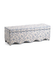 54x17.5x18 Scalloped Storage Bench | Chairs & Seating | Marshalls | Marshalls