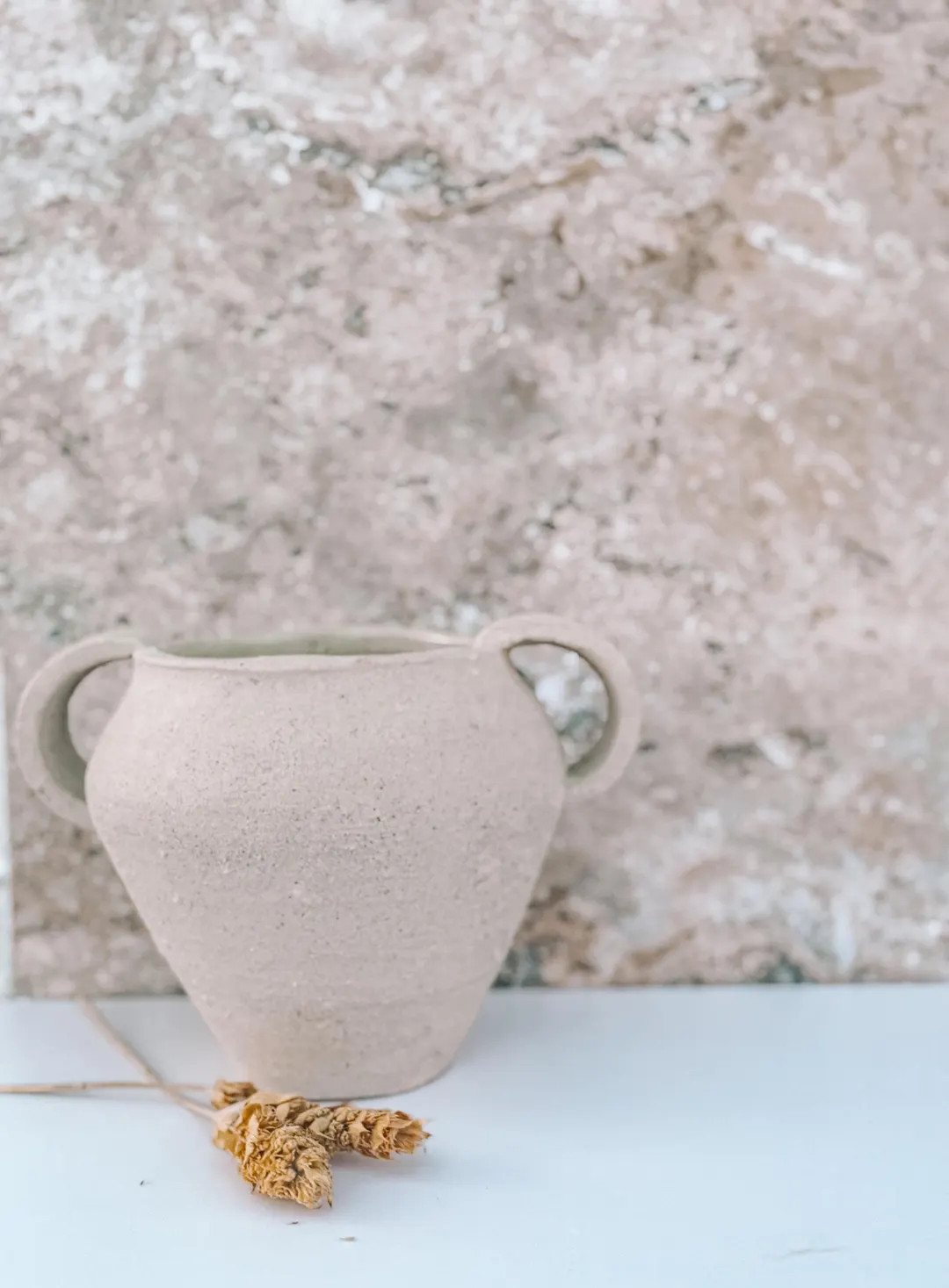 Greek Inspired Pottery: White Rustic Vase With Handles - Etsy | Etsy (US)