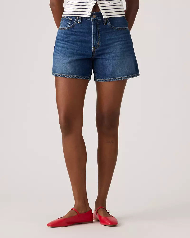 Cinch Mid-thigh Lightweight Women's Shorts - Medium Wash | Levi's\u00ae US | Levi's US