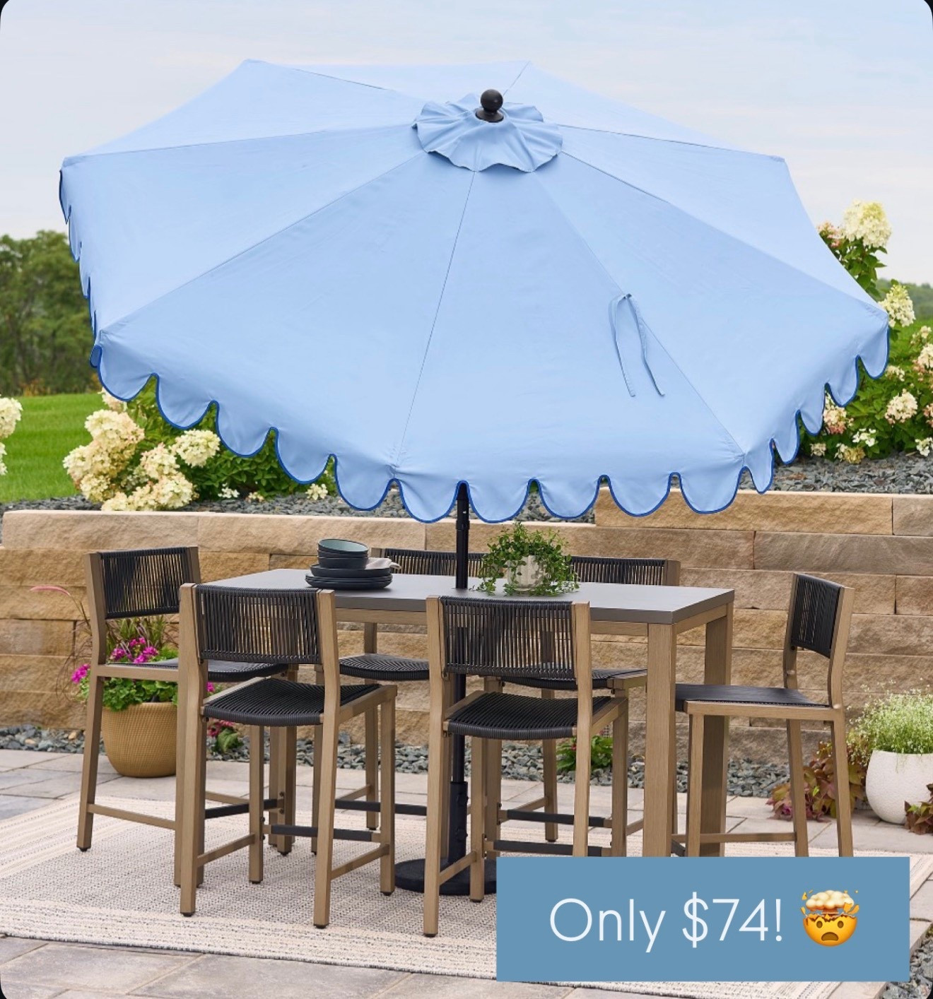 $74 for this outdoor umbrella?! 🤍 I could not believe it either. This is such a stunning patio find and the price point is genuinely unreal. It looks like it should cost three times as much and it delivers on quality too. The perfect addition to any coastal outdoor space and an absolute steal at this price.



#LTKSaleAlert #LTKHome #LTKU