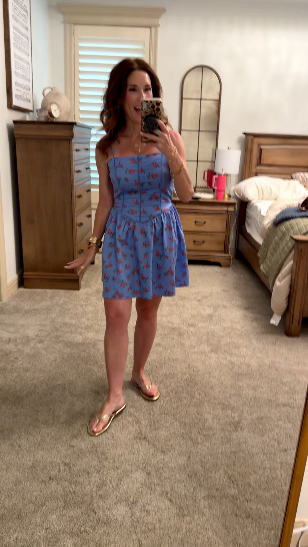 Sundress is perfect wearing a size XS

#LTKootd #LTKOver40 #LTKPetite
