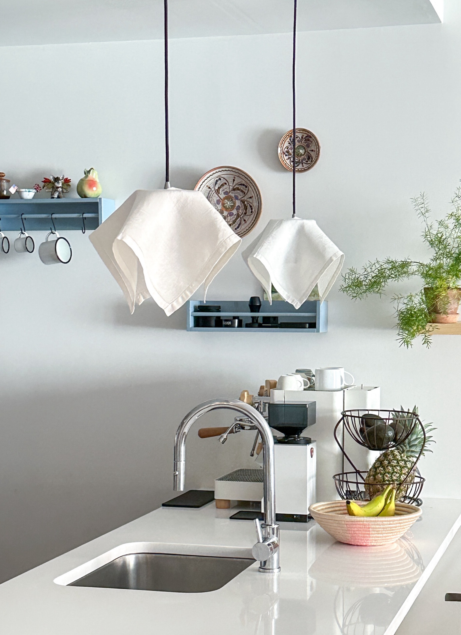 What if I told you these lamp shades were made out of vintage linen napkins? I used them to cover the pendant lights in my kitchen. If you want to try yourself, here are some linens that would make beautiful shades!

#LTKHome