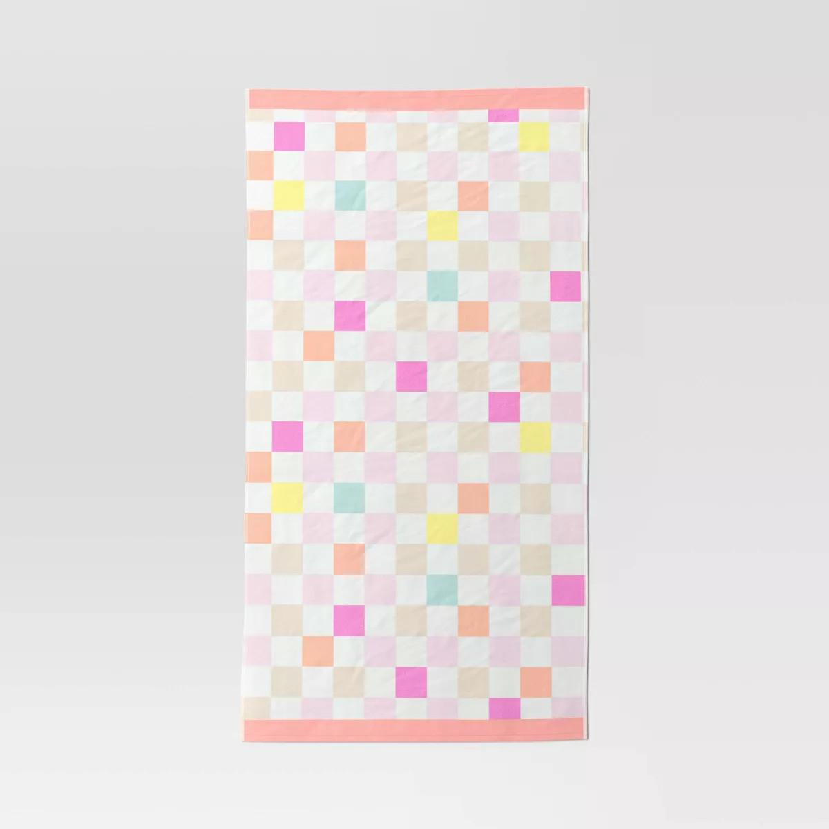 Checkered Beach Towel Pink - Sun Squad™ | Target
