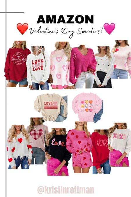 Amazon Valentine’s Day sweaters! 🩷❤️

#LTKsalealert #LTKfindsunder50 #LTKSeasonal