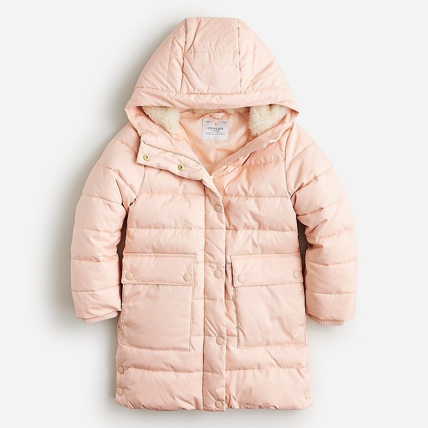 Girls' cocoon puffer coat with PrimaLoft® | J.Crew US