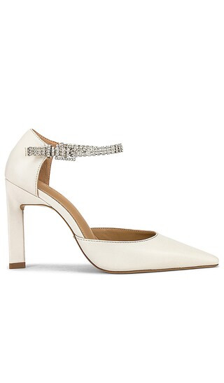 Eliza Heel in Dove Nappa | Revolve Clothing (Global)