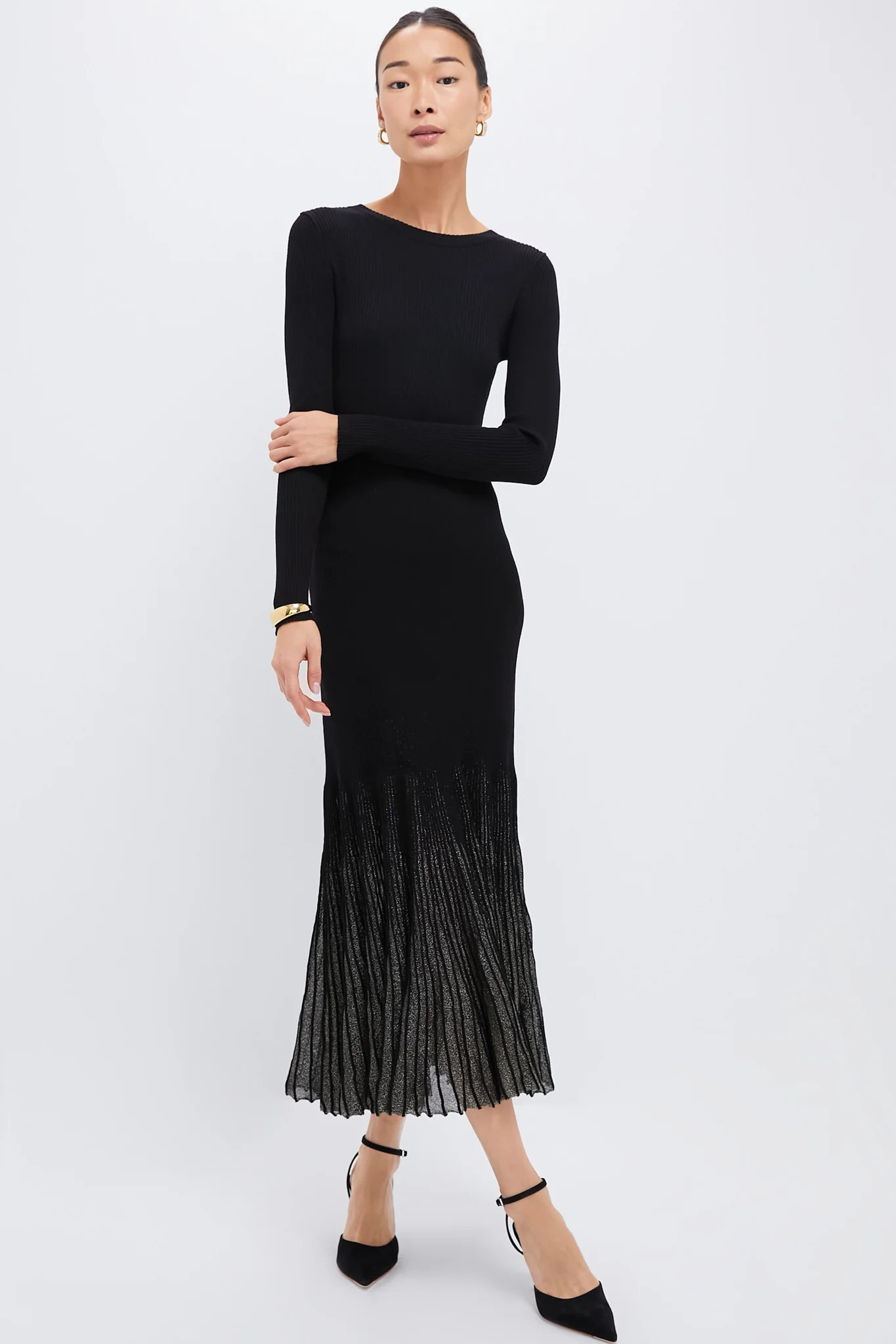 Black Shimmer Maxi Dress | Tuckernuck (US)