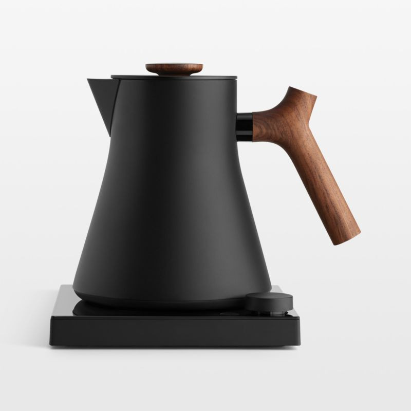 Fellow Corvo EKG Pro Electric Tea Kettle in Matte Black with Walnut Accents + Reviews | Crate & B... | Crate & Barrel