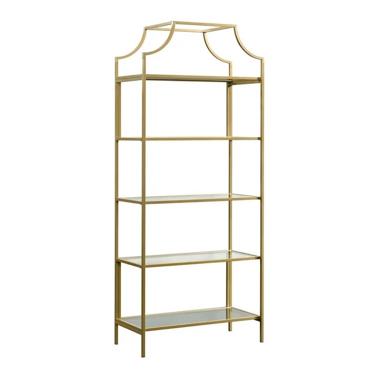 Sauder 424974 Curiod Bookcase, Satin Gold Finish | Walmart (US)