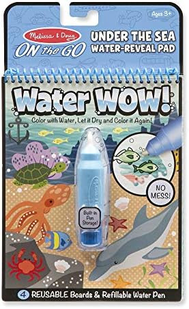 Melissa & Doug On the Go Water Wow! Reusable Water-Reveal Activity Pad - Under the Sea | Amazon (US)