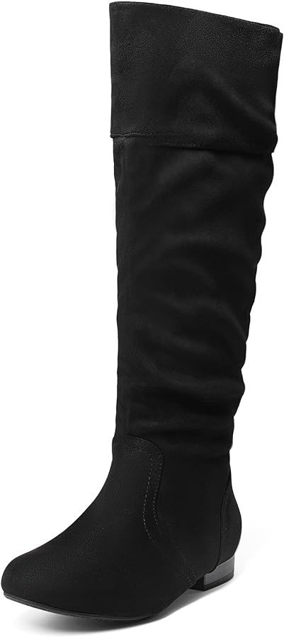 DREAM PAIRS Women's Wide Calf Knee High Pull On Fall Weather Winter Boots | Amazon (US)