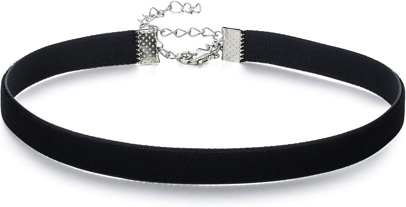 Classic Black Velvet Choker Necklace for Women Girls, Valentines Day Birthday Gifts, Halloween Co... | Amazon (US)