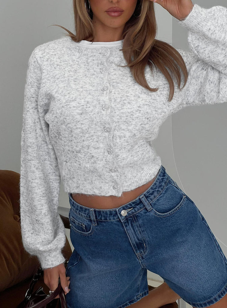 Dawsen Button Down Cardigan Grey | Princess Polly US