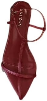 Women's Flat Sandals Pointed Open Toe T-Strap Comfortable Gladiator Summer Slide Strappy Sandals | Amazon (US)