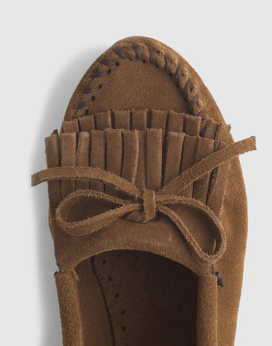 Minnetonka x Madewell Double-Fringe Kilty Moc | Madewell