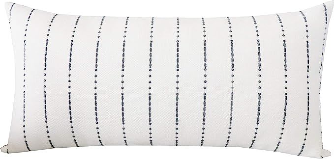 SLOW COW Linen Embroidery Decorative Lumbar Throw Pillow Cover Rectangular Pillowcase Cushion Cov... | Amazon (US)
